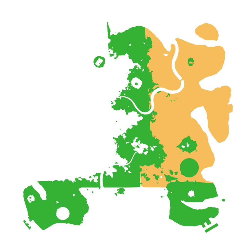 Biome Rust Map: Procedural Map, Size: 3500, Seed: 1309950875