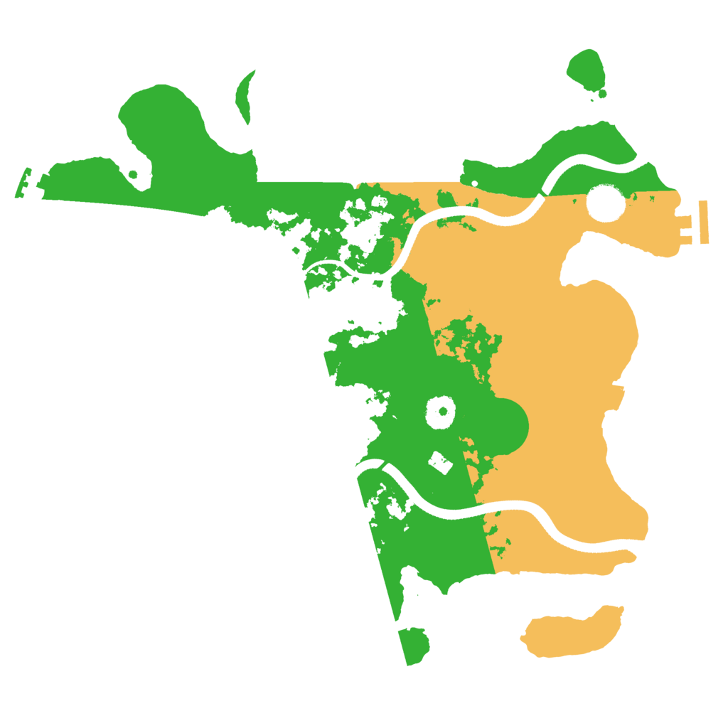 Biome Rust Map: Procedural Map, Size: 3400, Seed: 589749
