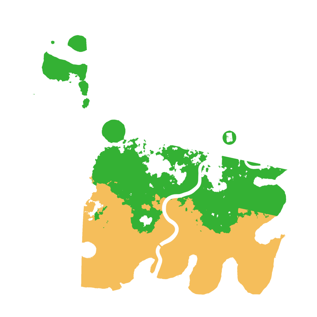 Biome Rust Map: Procedural Map, Size: 3700, Seed: 14258445