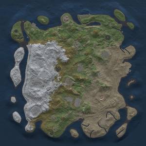 Thumbnail Rust Map: Procedural Map, Size: 4250, Seed: 546962570, 18 Monuments