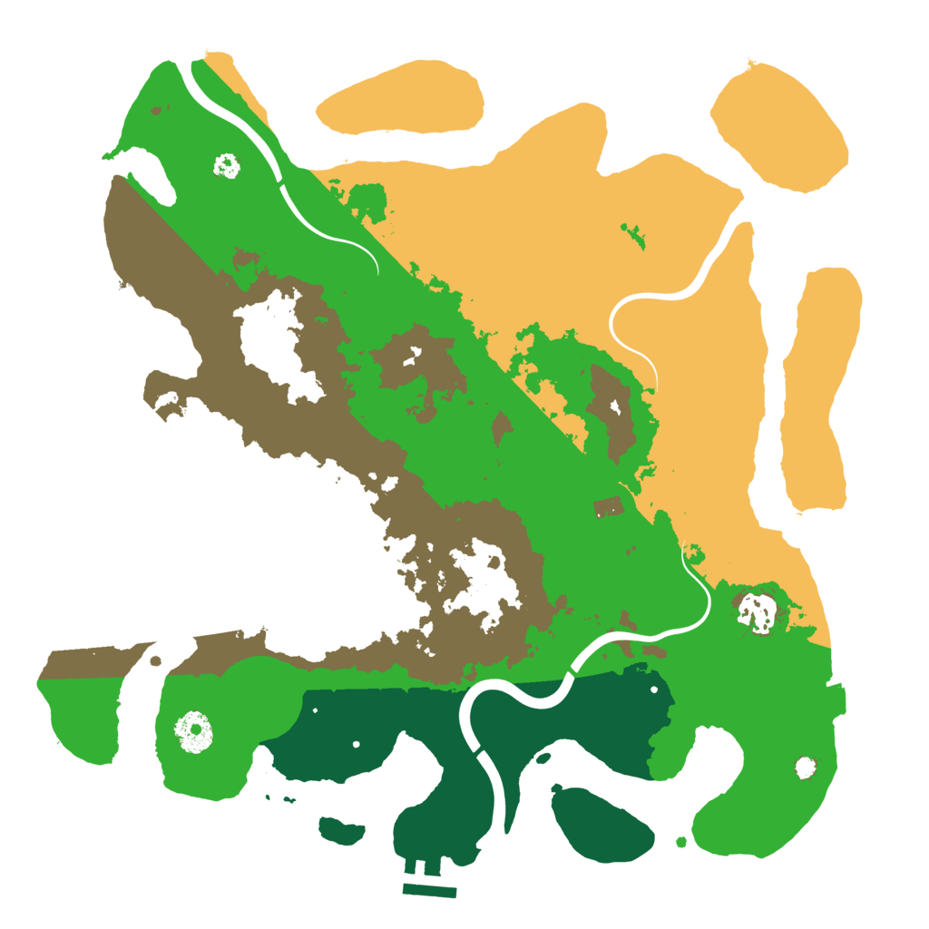 Biome Rust Map: Procedural Map, Size: 3500, Seed: 958538000