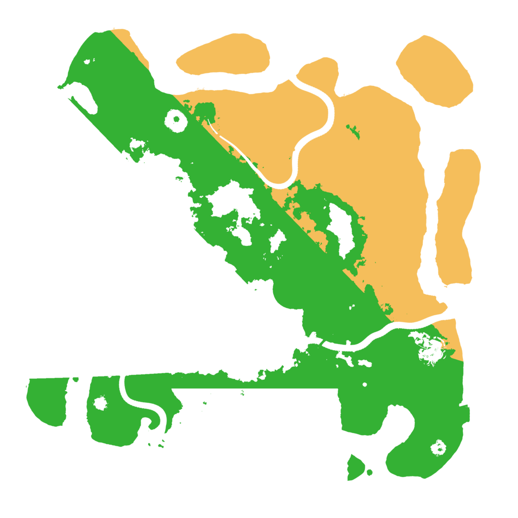 Biome Rust Map: Procedural Map, Size: 3500, Seed: 958538000