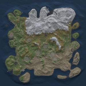 Thumbnail Rust Map: Procedural Map, Size: 4250, Seed: 854309508, 19 Monuments