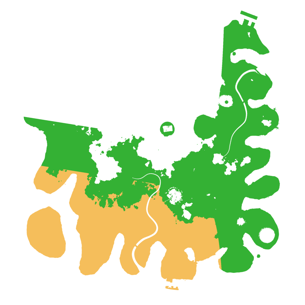 Biome Rust Map: Procedural Map, Size: 3500, Seed: 1296998592