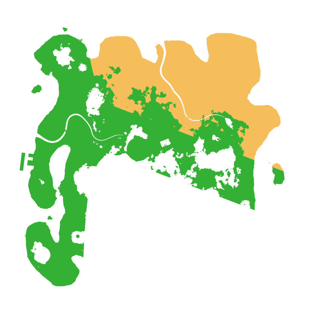 Biome Rust Map: Procedural Map, Size: 3500, Seed: 212335007