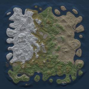 Thumbnail Rust Map: Procedural Map, Size: 4800, Seed: 1083598324, 19 Monuments