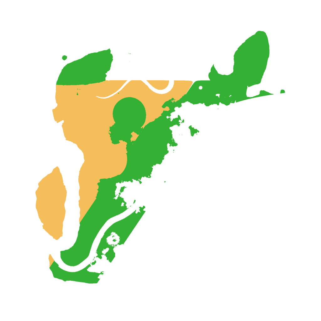 Biome Rust Map: Procedural Map, Size: 2600, Seed: 2412