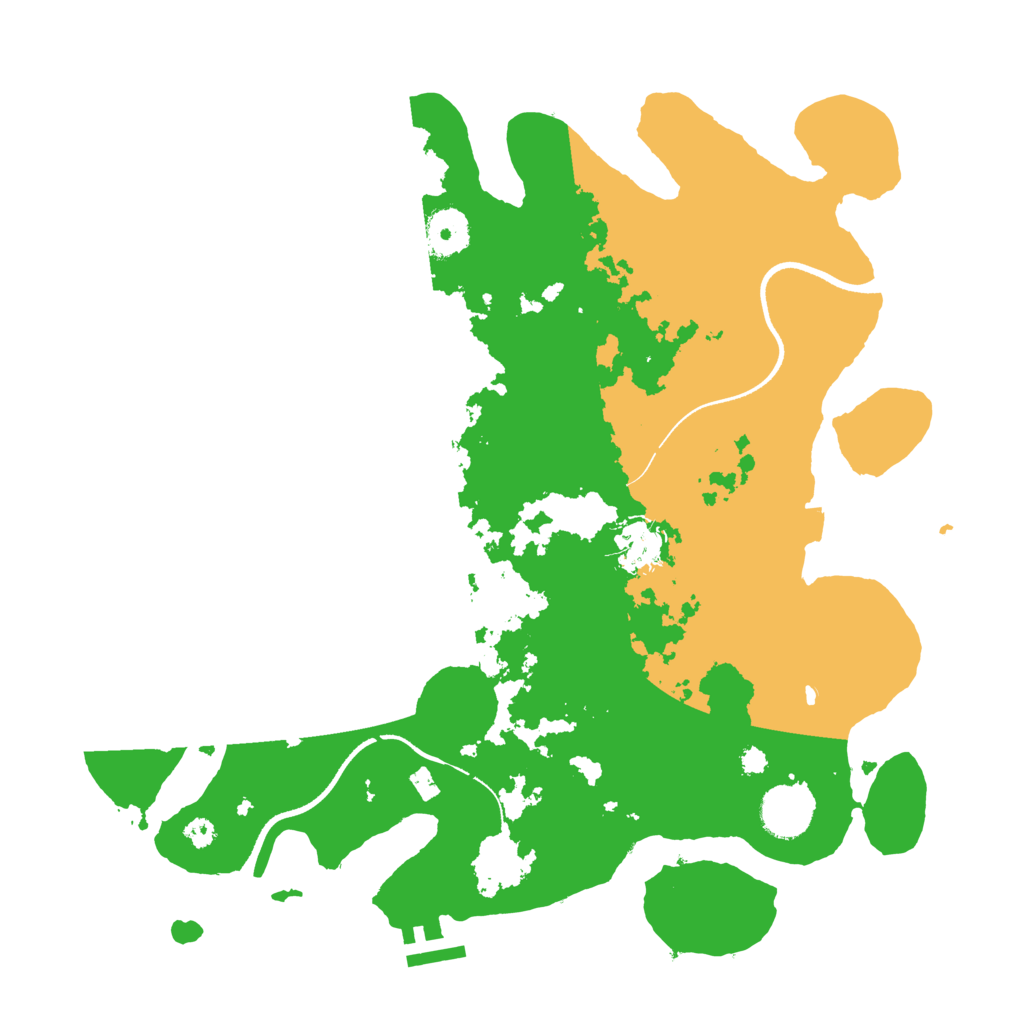 Biome Rust Map: Procedural Map, Size: 3500, Seed: 3534252