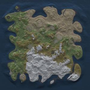 Thumbnail Rust Map: Procedural Map, Size: 4250, Seed: 684306102, 17 Monuments