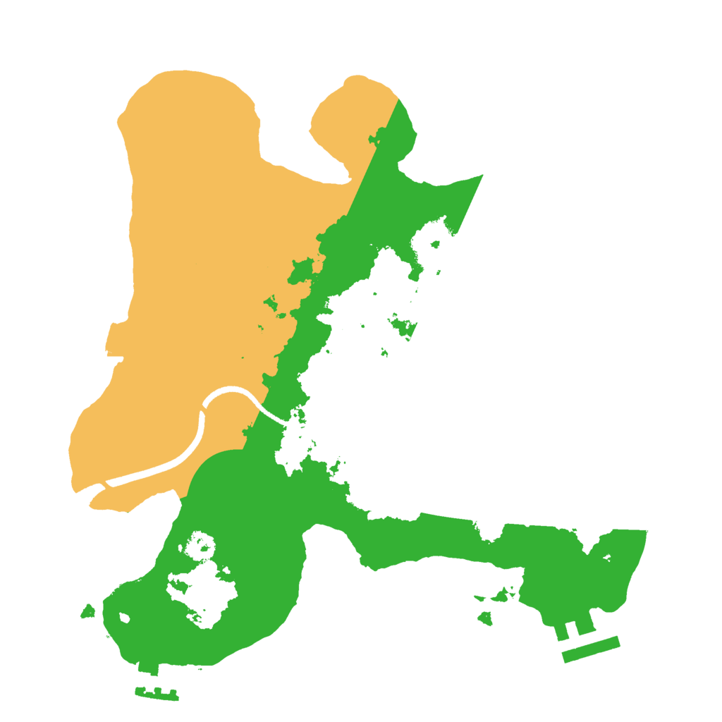 Biome Rust Map: Procedural Map, Size: 2500, Seed: 15035466