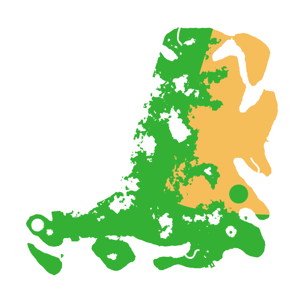 Biome Rust Map: Procedural Map, Size: 4096, Seed: 32588