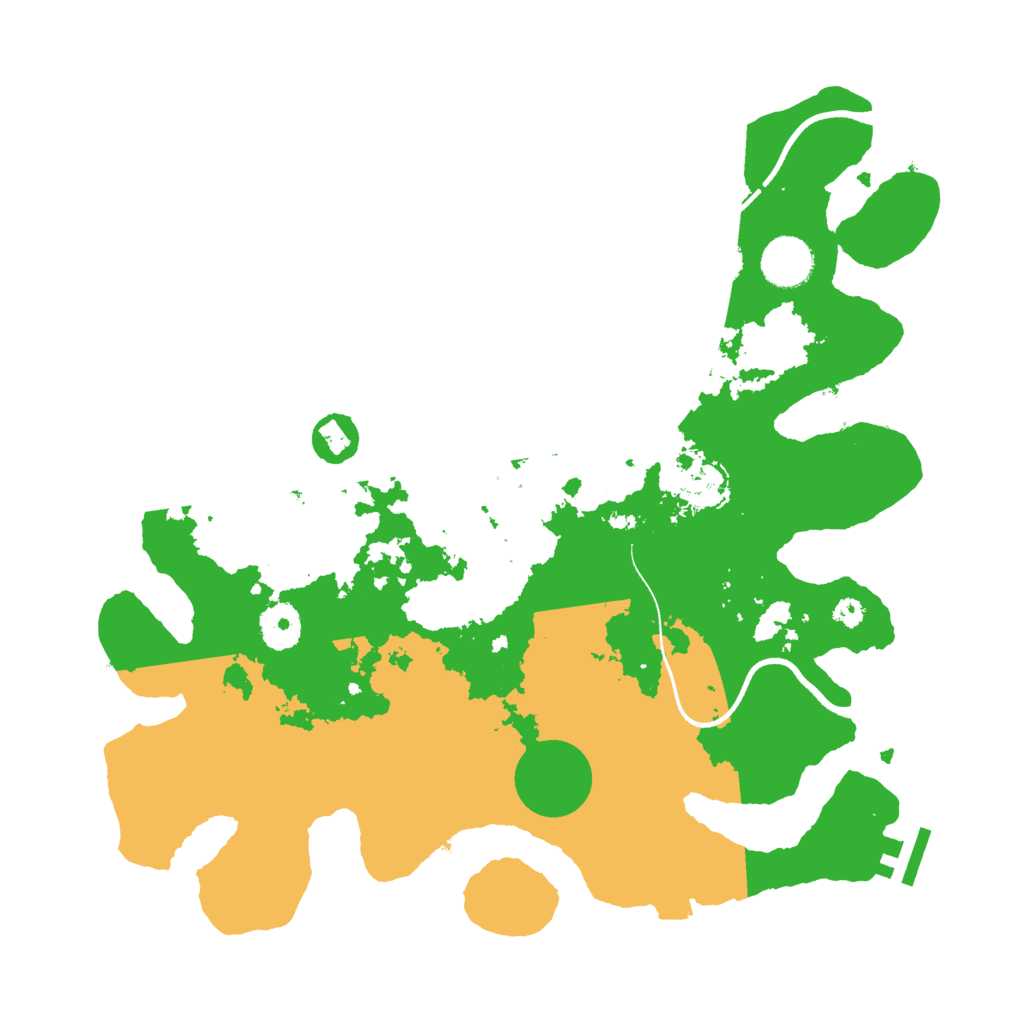 Biome Rust Map: Procedural Map, Size: 3500, Seed: 169