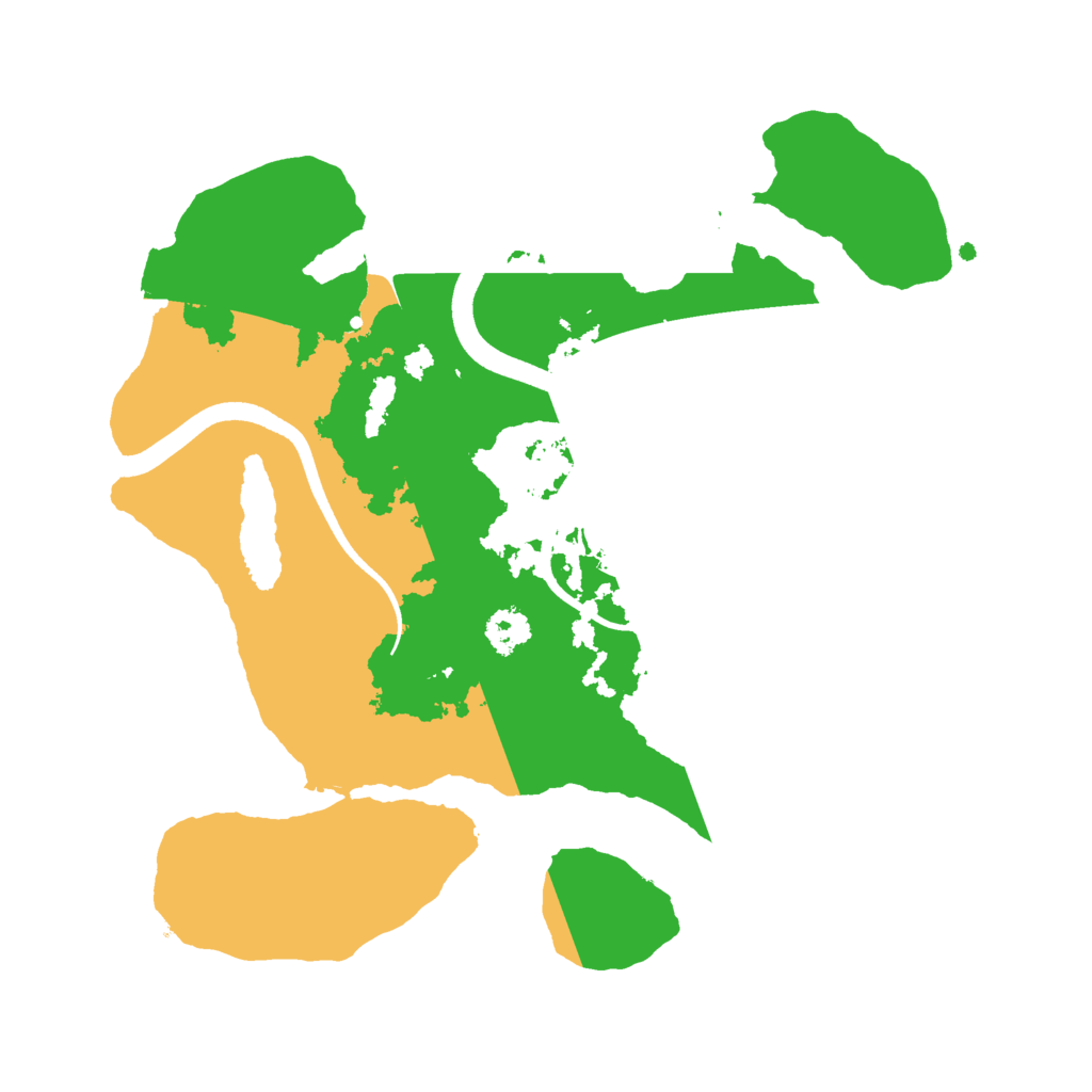 Biome Rust Map: Procedural Map, Size: 2500, Seed: 1897053327