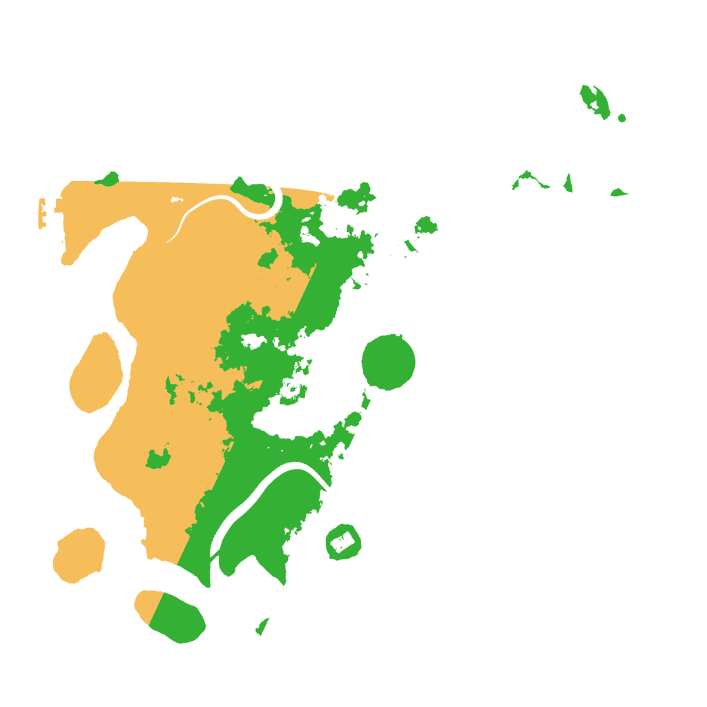 Biome Rust Map: Procedural Map, Size: 3500, Seed: 1757394543