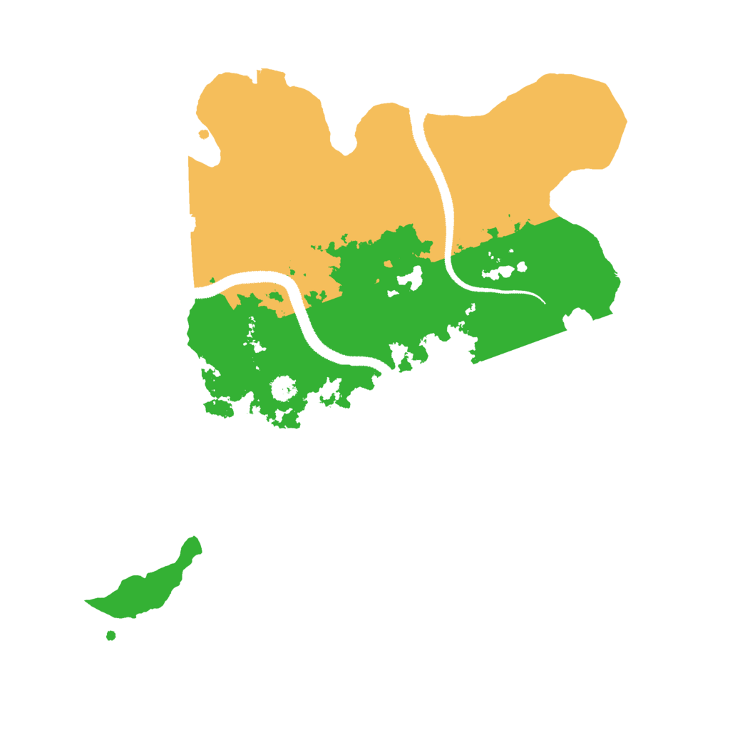 Biome Rust Map: Procedural Map, Size: 3000, Seed: 1624384102