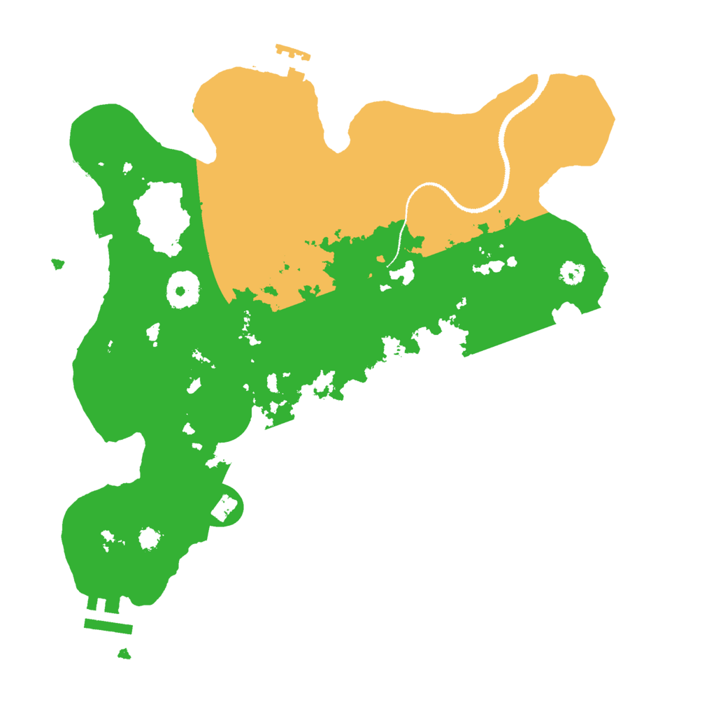 Biome Rust Map: Procedural Map, Size: 3000, Seed: 1624384102