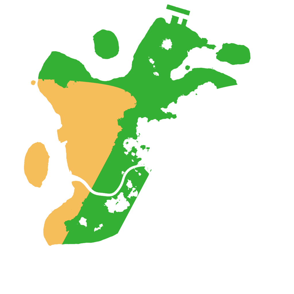 Biome Rust Map: Procedural Map, Size: 2500, Seed: 4200