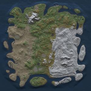 Thumbnail Rust Map: Procedural Map, Size: 5000, Seed: 67365345, 19 Monuments