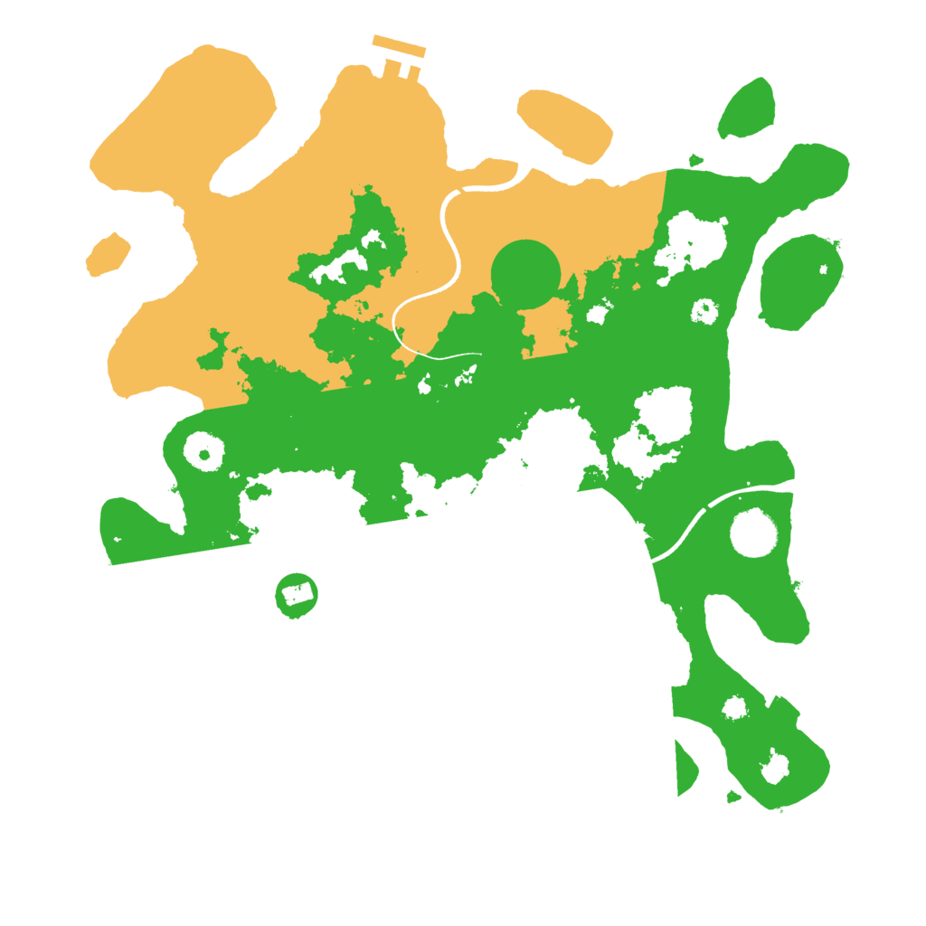 Biome Rust Map: Procedural Map, Size: 3500, Seed: 445693831