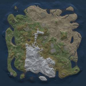 Thumbnail Rust Map: Procedural Map, Size: 4250, Seed: 54331730, 18 Monuments