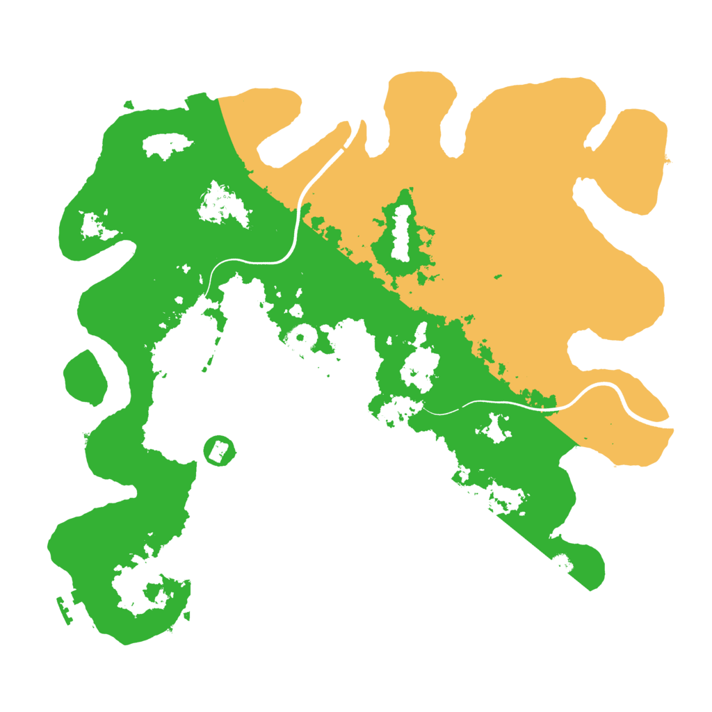 Biome Rust Map: Procedural Map, Size: 3700, Seed: 40330220