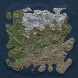 Thumbnail Rust Map: Procedural Map, Size: 4250, Seed: 2002061925, 19 Monuments
