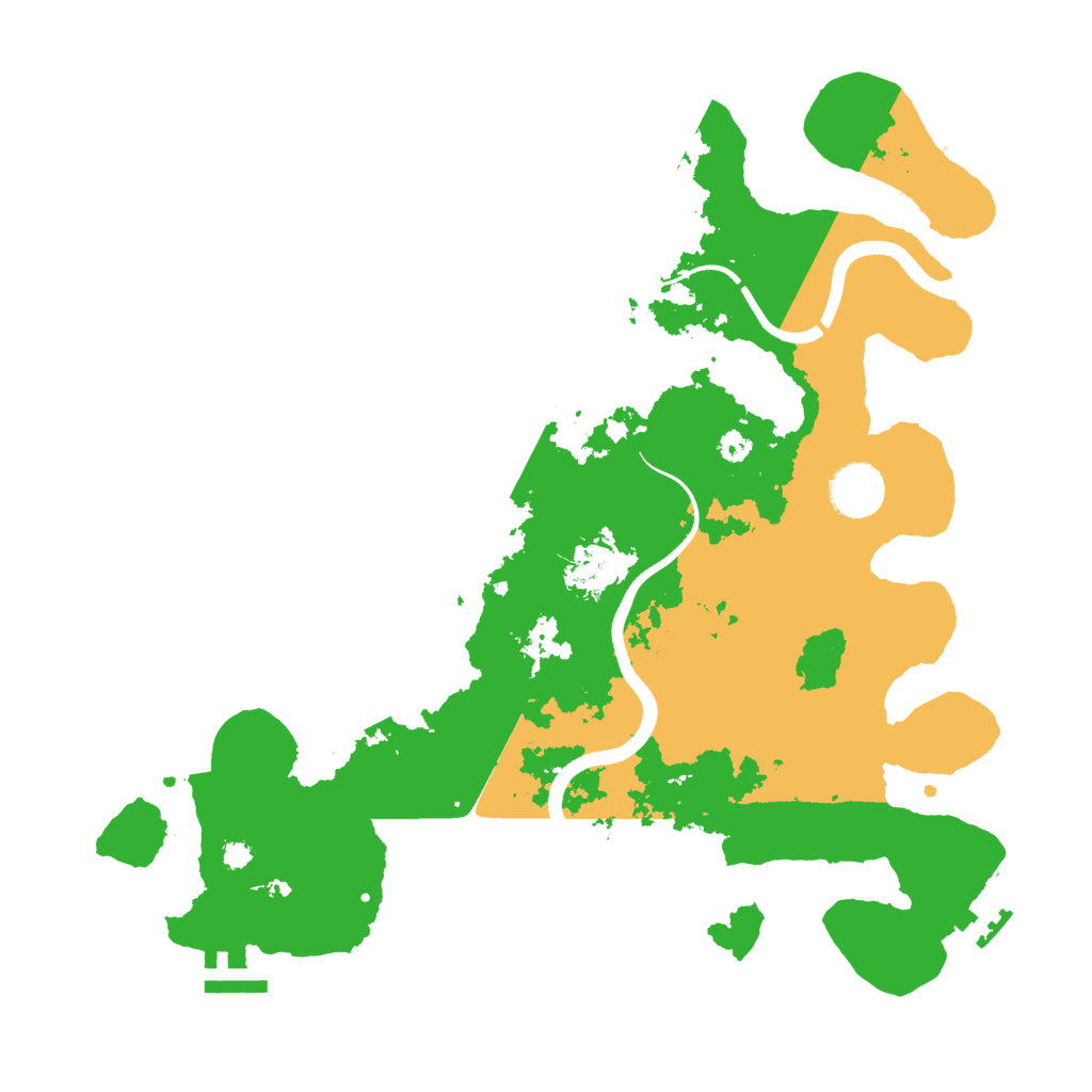 Biome Rust Map: Procedural Map, Size: 3500, Seed: 1000363025