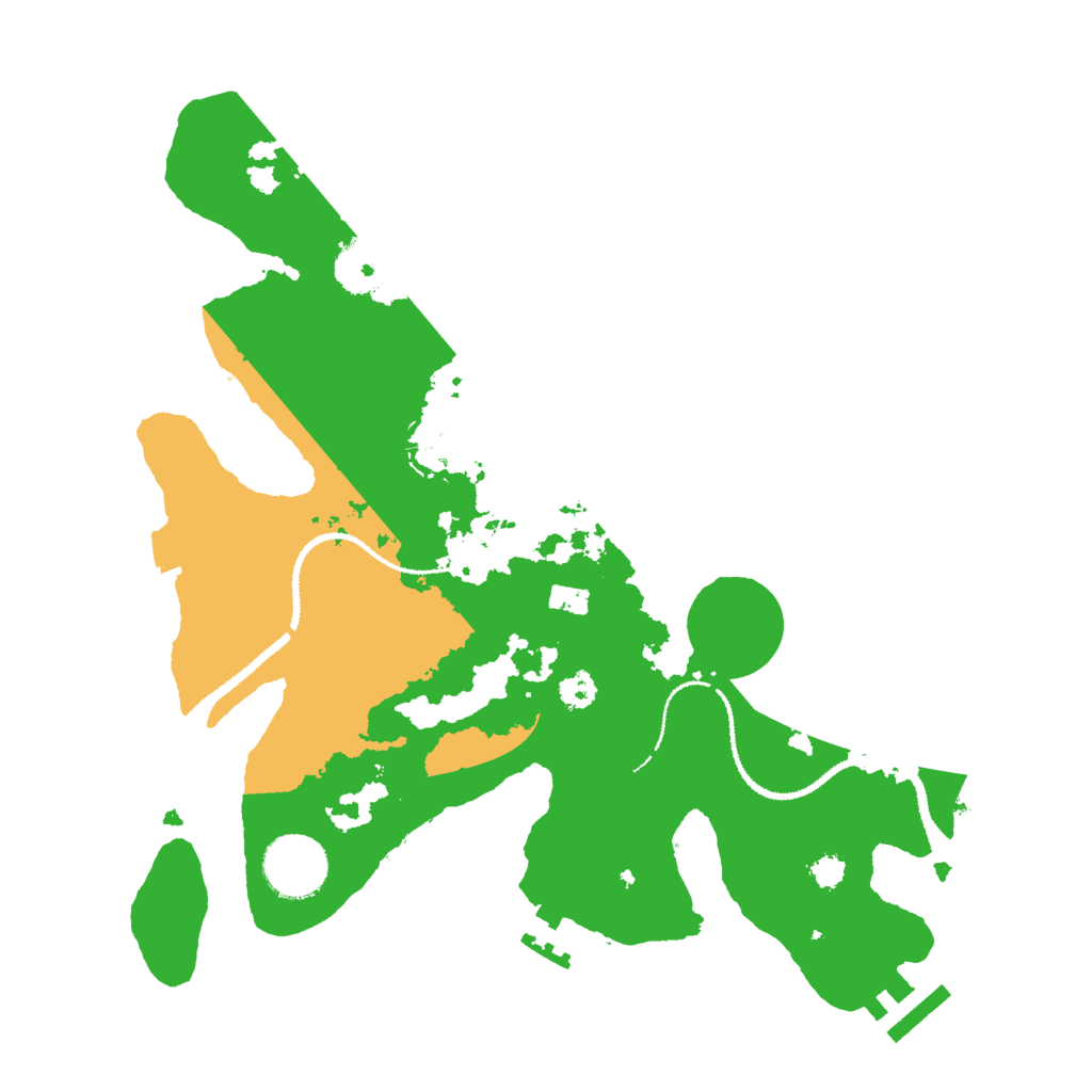 Biome Rust Map: Procedural Map, Size: 3000, Seed: 1211