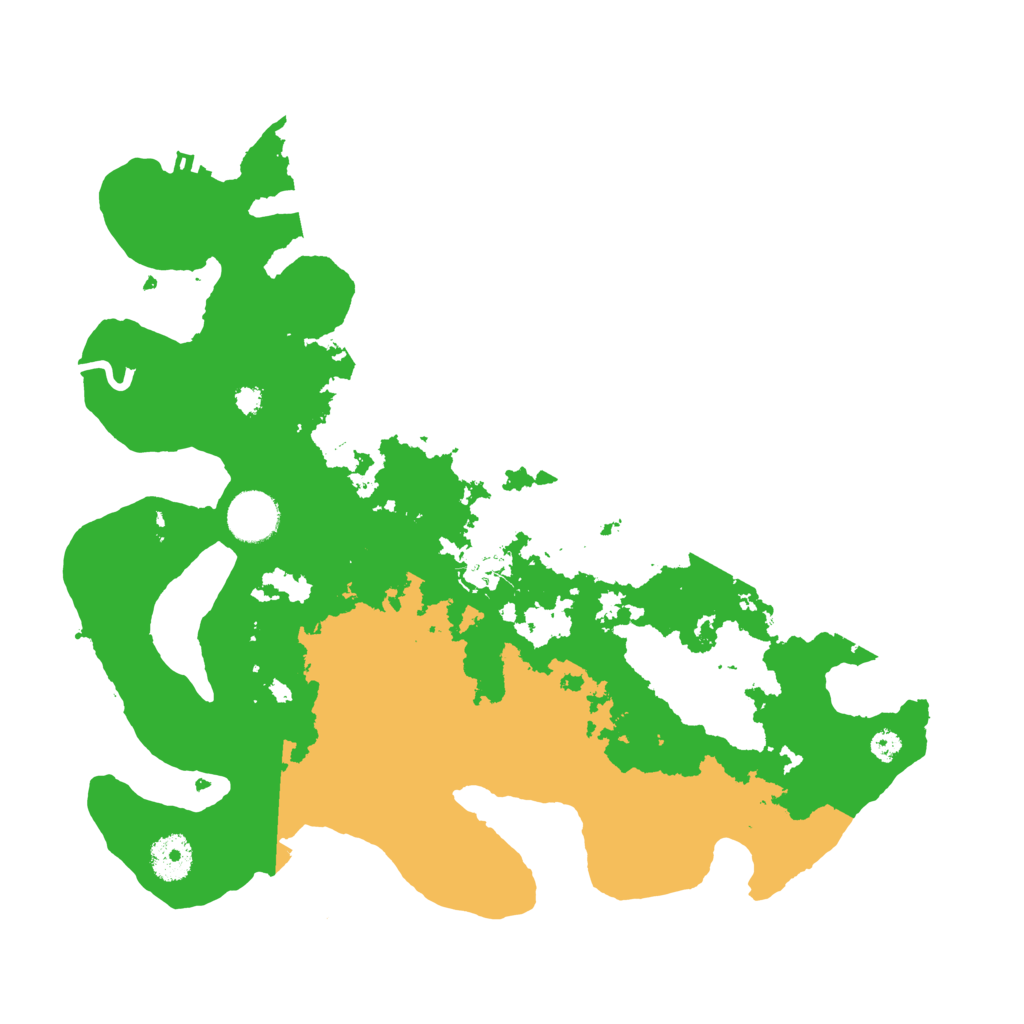 Biome Rust Map: Procedural Map, Size: 3500, Seed: 454887525