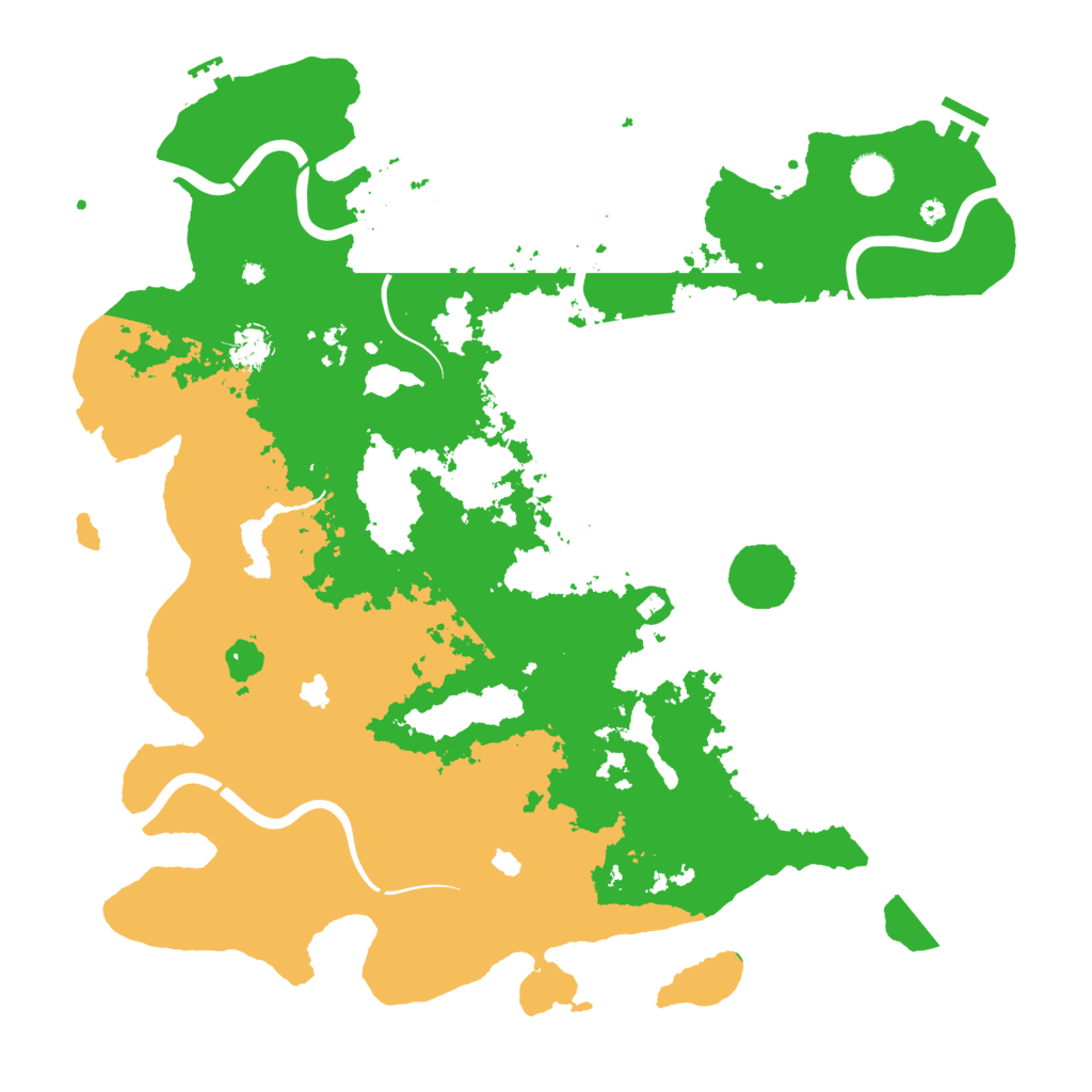 Biome Rust Map: Procedural Map, Size: 4500, Seed: 86780057