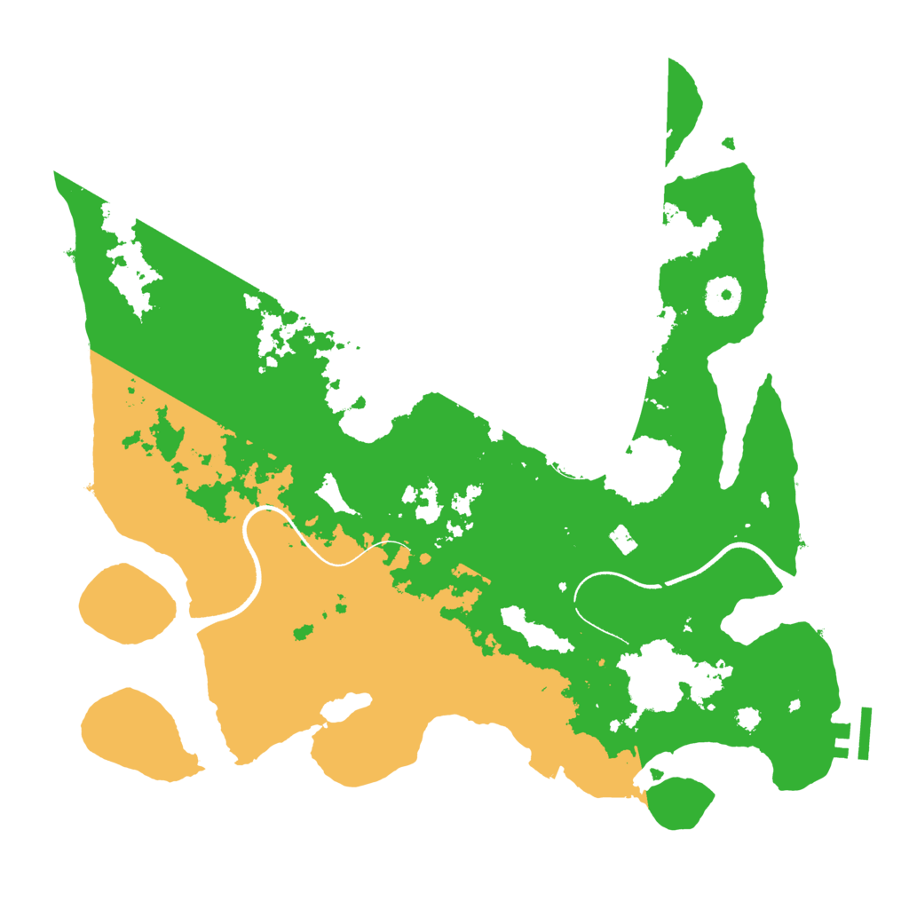 Biome Rust Map: Procedural Map, Size: 3500, Seed: 520224881