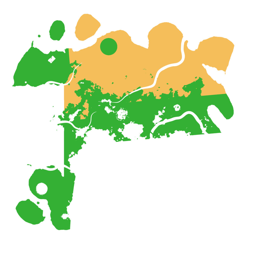 Biome Rust Map: Procedural Map, Size: 3950, Seed: 30819069