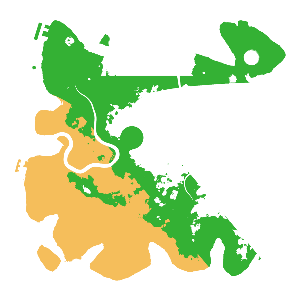 Biome Rust Map: Procedural Map, Size: 3500, Seed: 905855