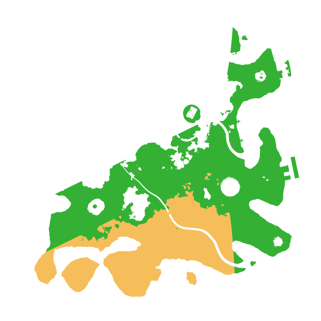Biome Rust Map: Procedural Map, Size: 3000, Seed: 10929728