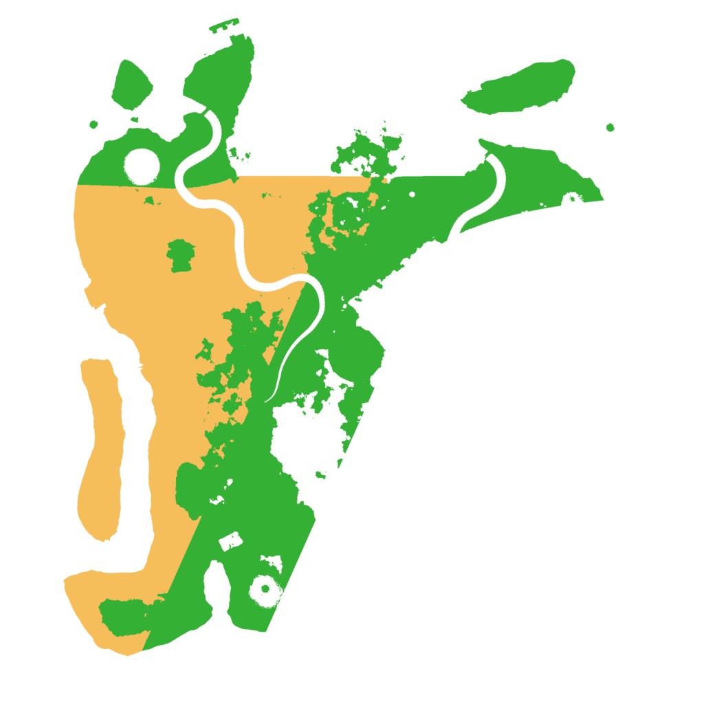 Biome Rust Map: Procedural Map, Size: 3500, Seed: 1609266352