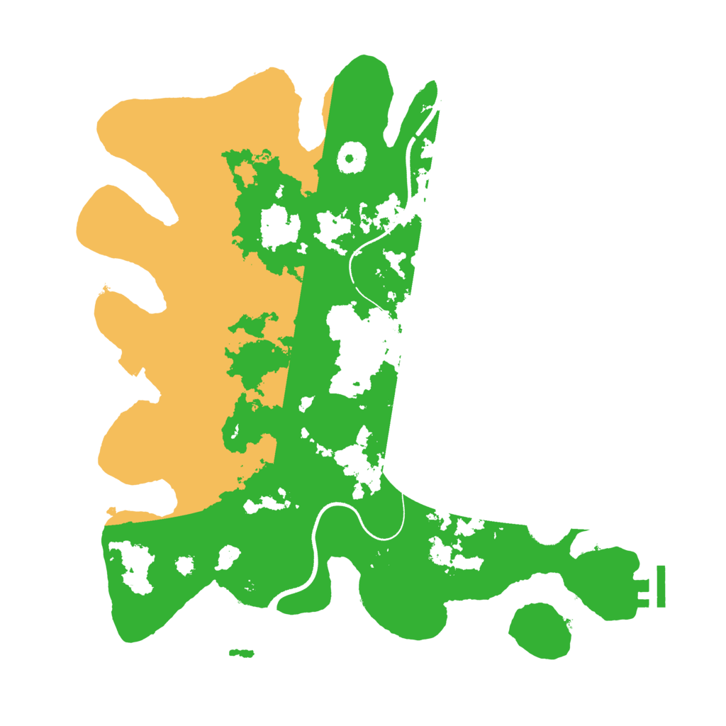 Biome Rust Map: Procedural Map, Size: 3500, Seed: 28976476