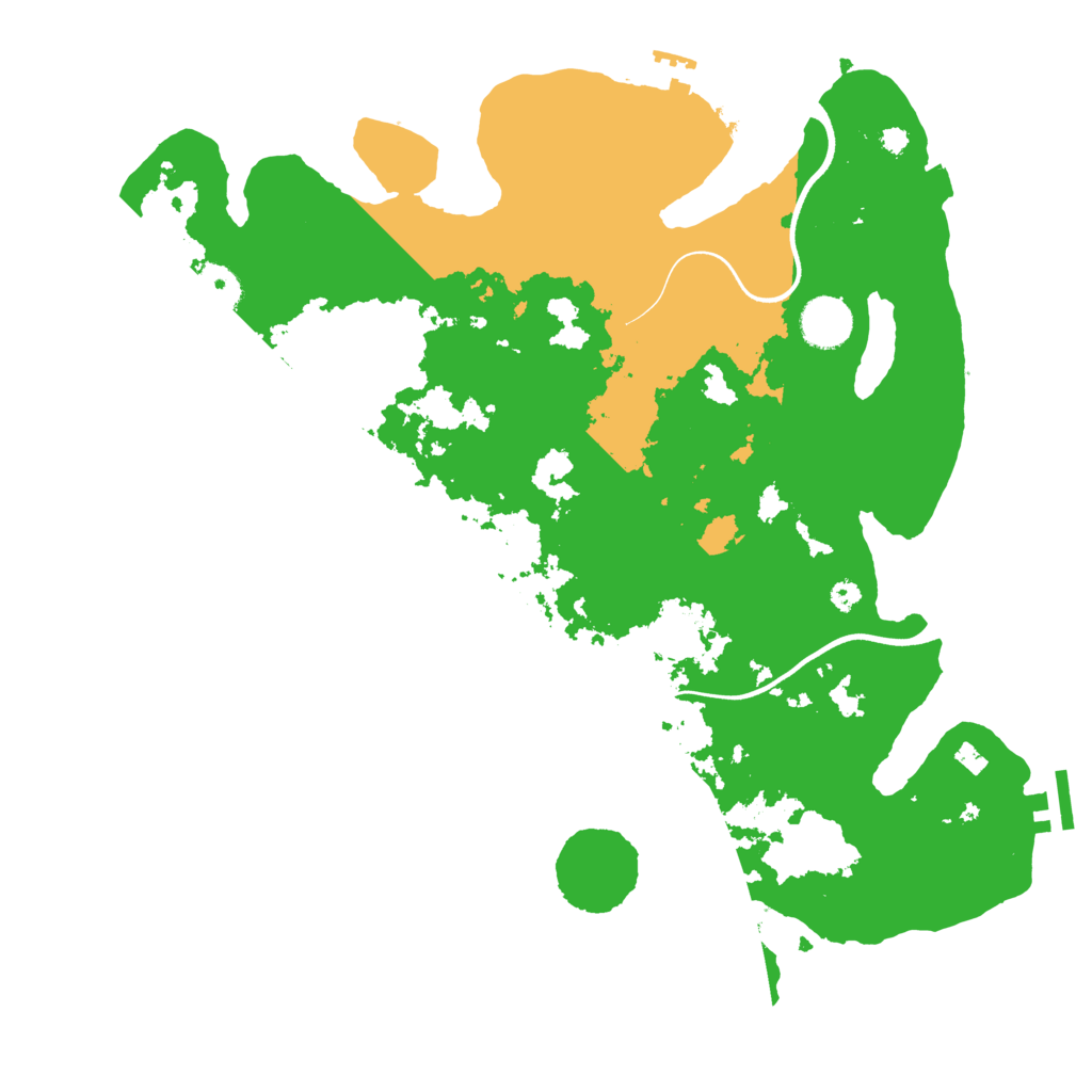 Biome Rust Map: Procedural Map, Size: 3700, Seed: 9009291