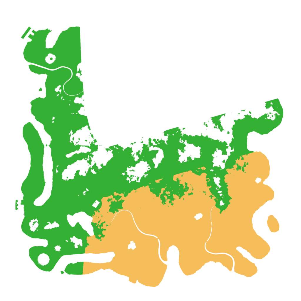 Biome Rust Map: Procedural Map, Size: 4500, Seed: 139456