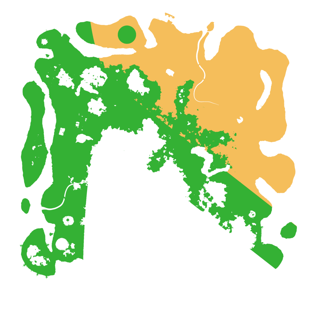 Biome Rust Map: Procedural Map, Size: 4500, Seed: 670516456