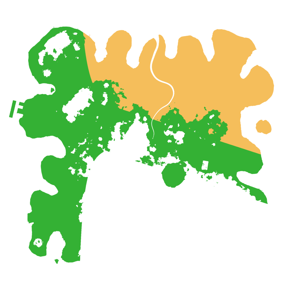 Biome Rust Map: Procedural Map, Size: 3500, Seed: 1492391149