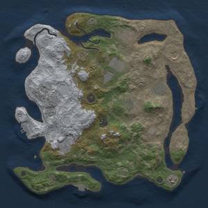 Thumbnail Rust Map: Procedural Map, Size: 3644, Seed: 1441133105, 18 Monuments