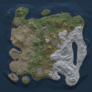 Thumbnail Rust Map: Procedural Map, Size: 3500, Seed: 467045031, 15 Monuments