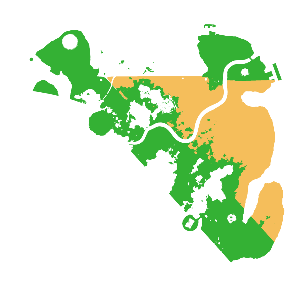 Biome Rust Map: Procedural Map, Size: 3500, Seed: 892531655