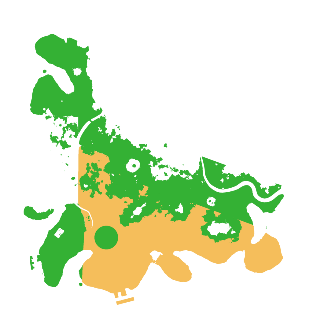 Biome Rust Map: Procedural Map, Size: 3500, Seed: 2093196044