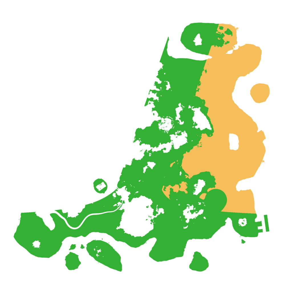 Biome Rust Map: Procedural Map, Size: 3500, Seed: 450217047