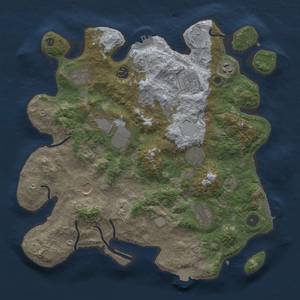 Thumbnail Rust Map: Procedural Map, Size: 3750, Seed: 772025997, 17 Monuments