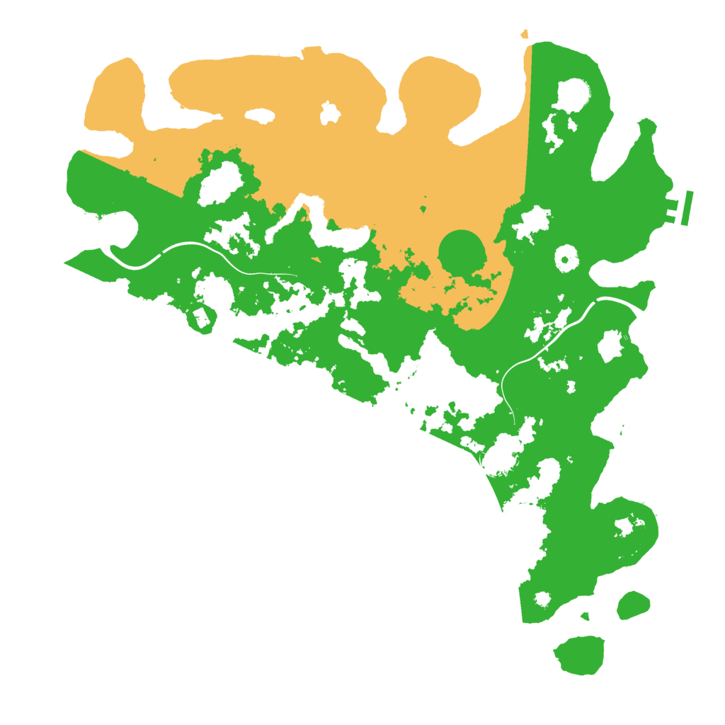 Biome Rust Map: Procedural Map, Size: 4200, Seed: 33
