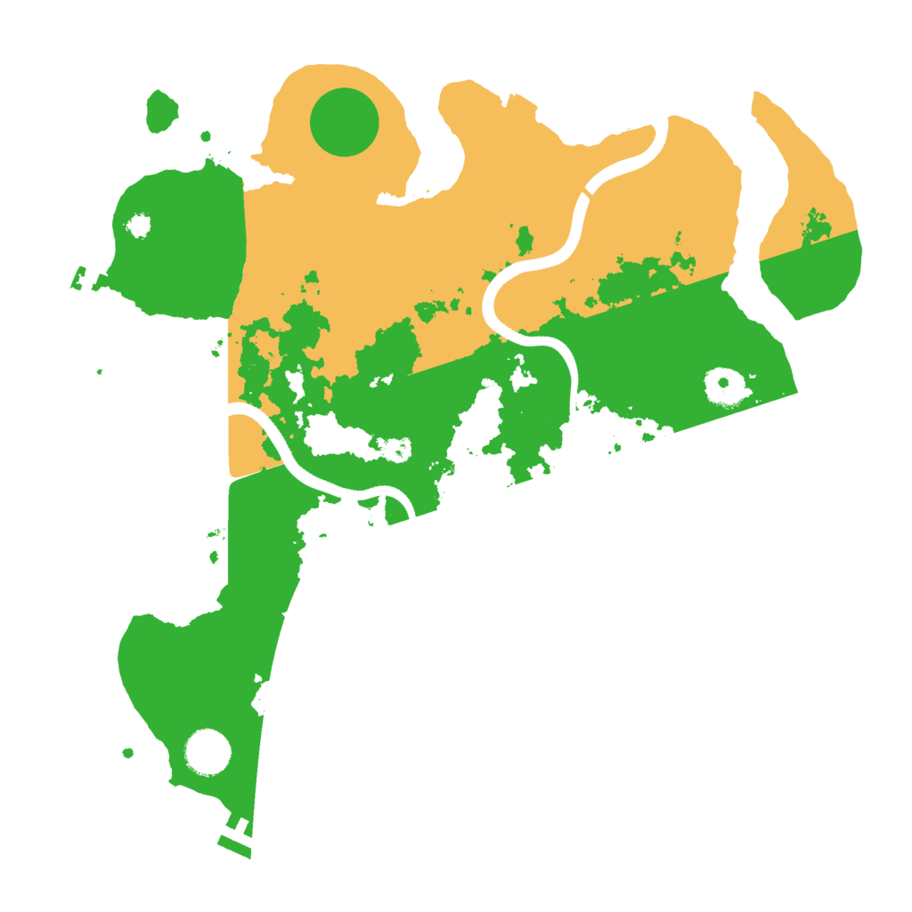 Biome Rust Map: Procedural Map, Size: 3500, Seed: 231394316