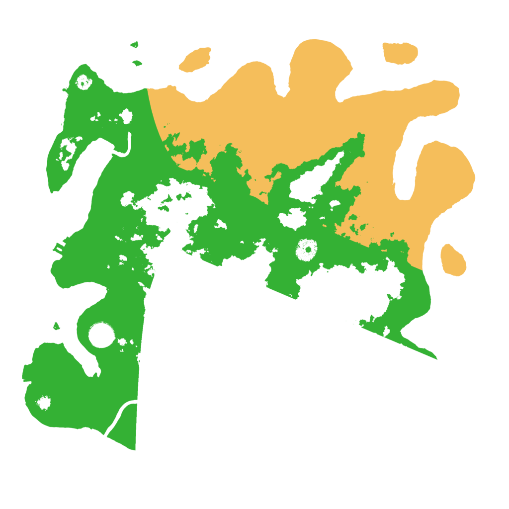 Biome Rust Map: Procedural Map, Size: 3500, Seed: 399288523