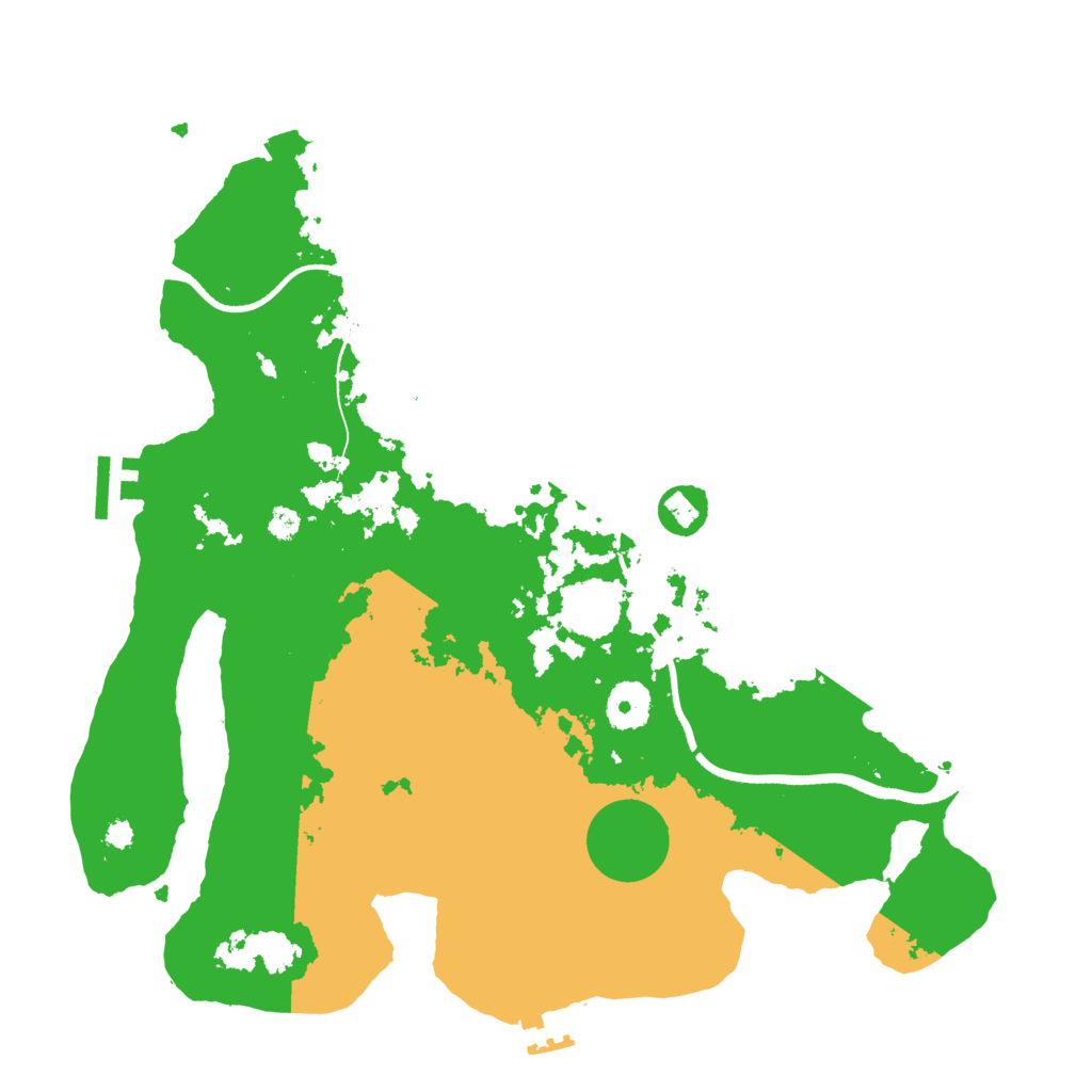 Biome Rust Map: Procedural Map, Size: 3500, Seed: 970258499